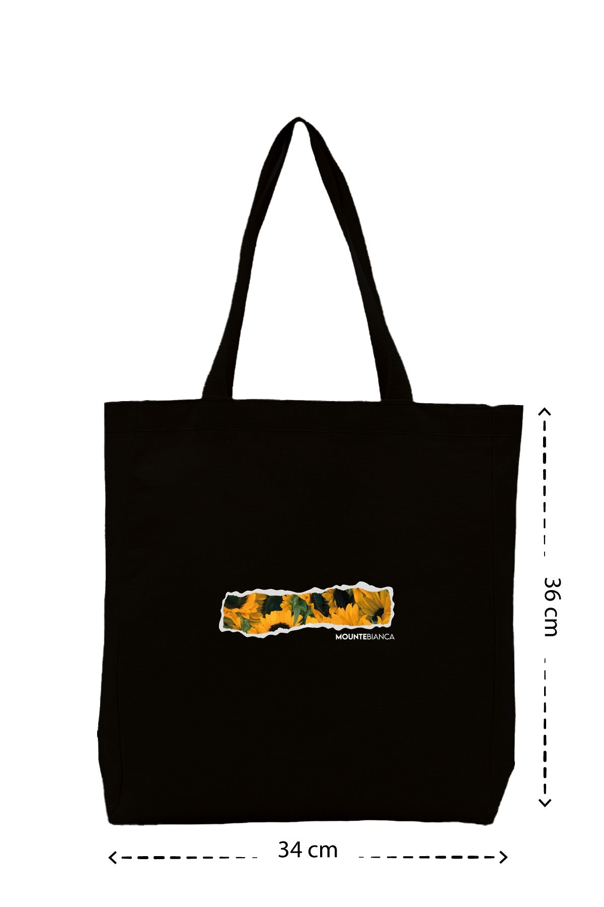 Sunflower - Kanvas Çanta - Siyah