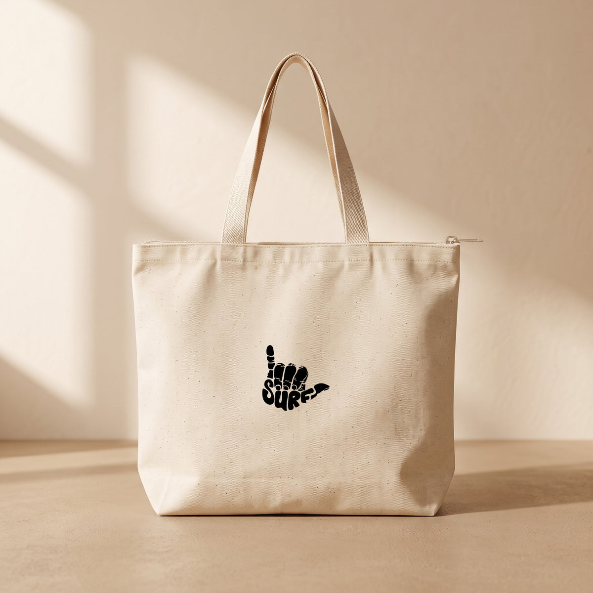 Surf - Fermuarlı Tote Bag