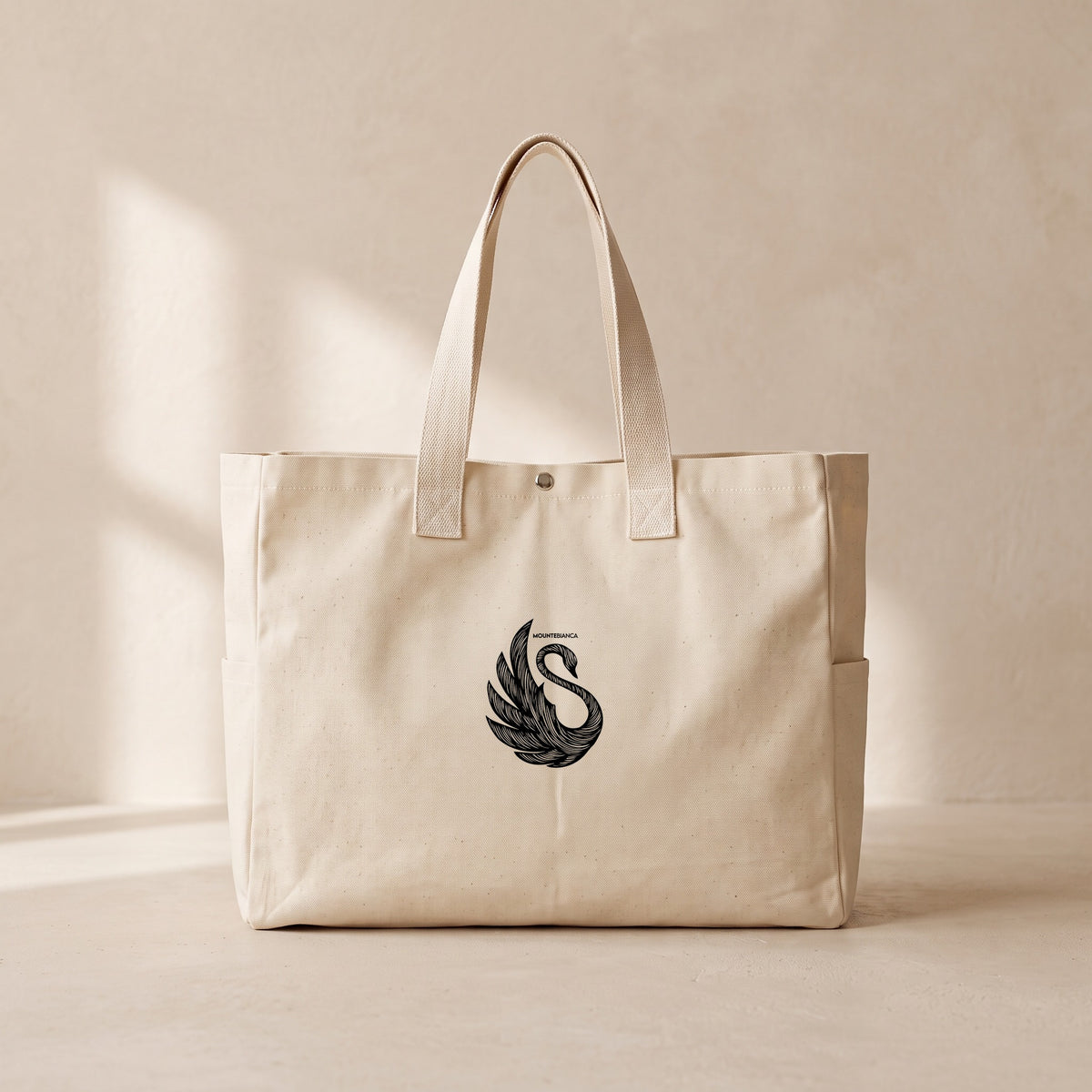 Swan - Çıtçıtlı Tote Bag