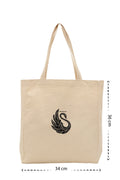 Swan - Kanvas Çanta - Krem