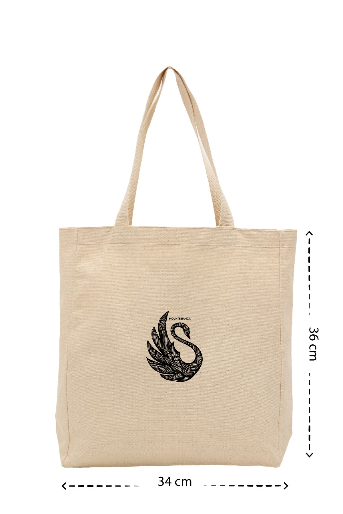 Swan - Kanvas Çanta - Krem