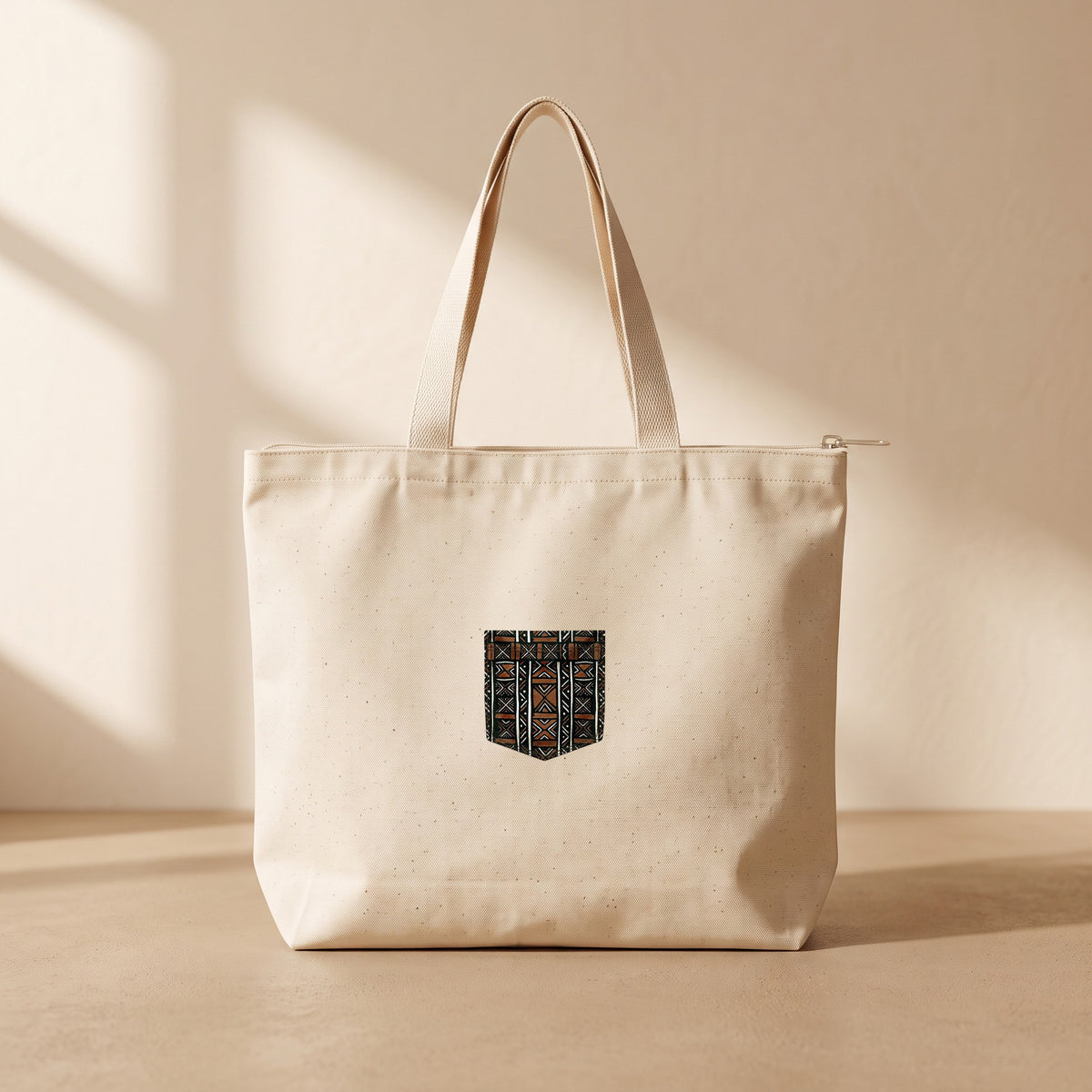 Terra - Fermuarlı Tote Bag