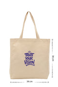 Trust Your Vision - Kanvas Çanta - Krem