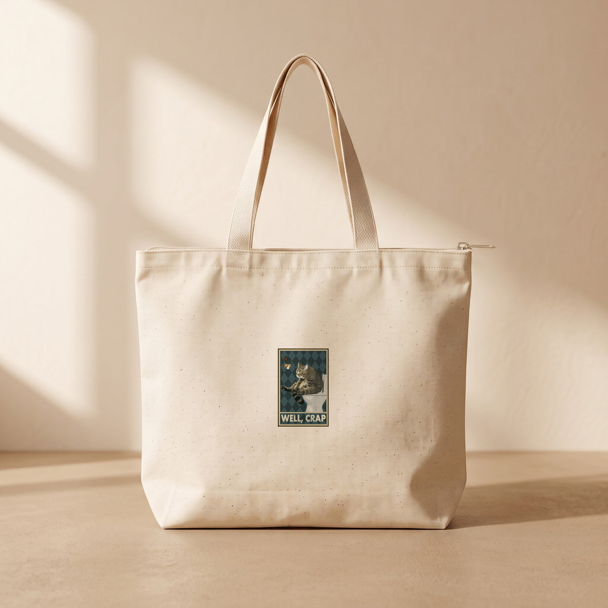 Well Crap - Fermuarlı Tote Bag